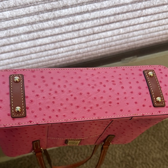 Dooney & Bourke Pink Ostrich-Embossed Tote - Picture 3 of 5